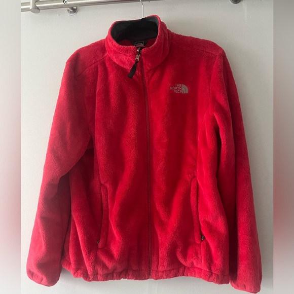 The North Face Vibrant Red Fleece Jacket - Picture 1 of 3